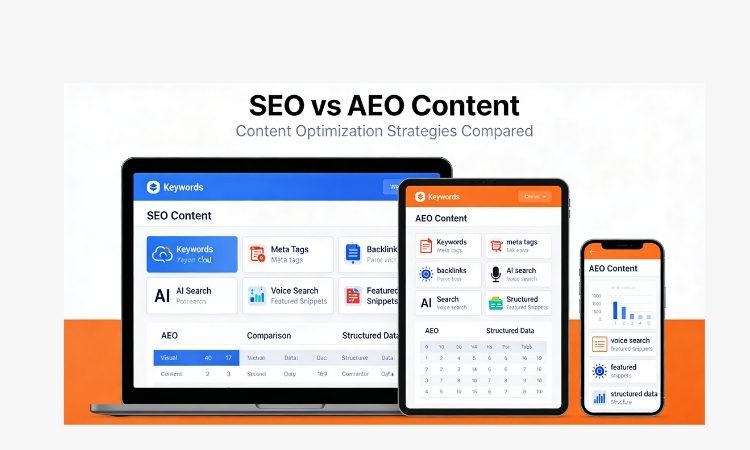SEO vs AEO Content
